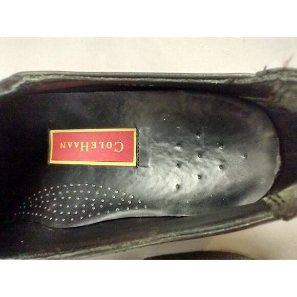 Cole Haan Nike Air Men Black Moc Slip On Loafers 9.5M Comfort Dress SHOES - Picture 9 of 14
